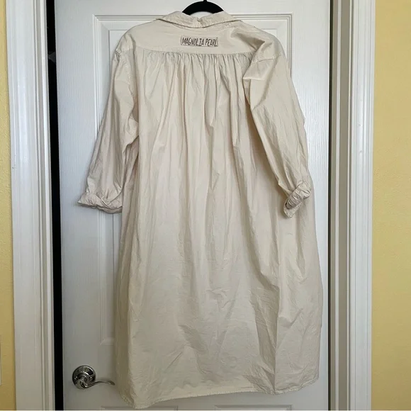 Magnolia Pearl Hi-Low Cotton Poplin Tunic Top - Picture 3 of 4